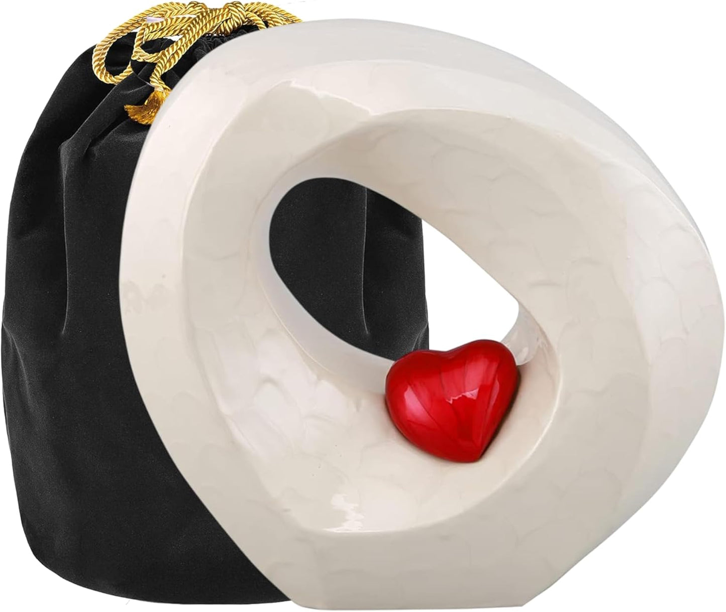 Passage of Heaven Adult Cremation Urns for Human Ashes - Decorative Urns,Urns for Human Ashes Female & Male,Urns for Ashes Men & Women,Funeral Urn (Adult Non-Customize, White Gold)