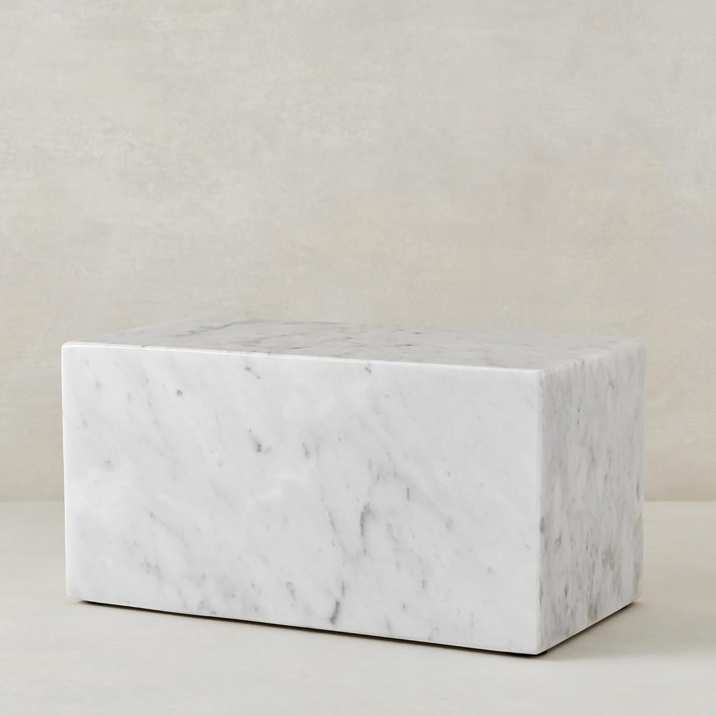 AspenStudio Carrara Marble Real Urn Genuine Marble Urn for Human Adult Cremation Ashes Decorative urn