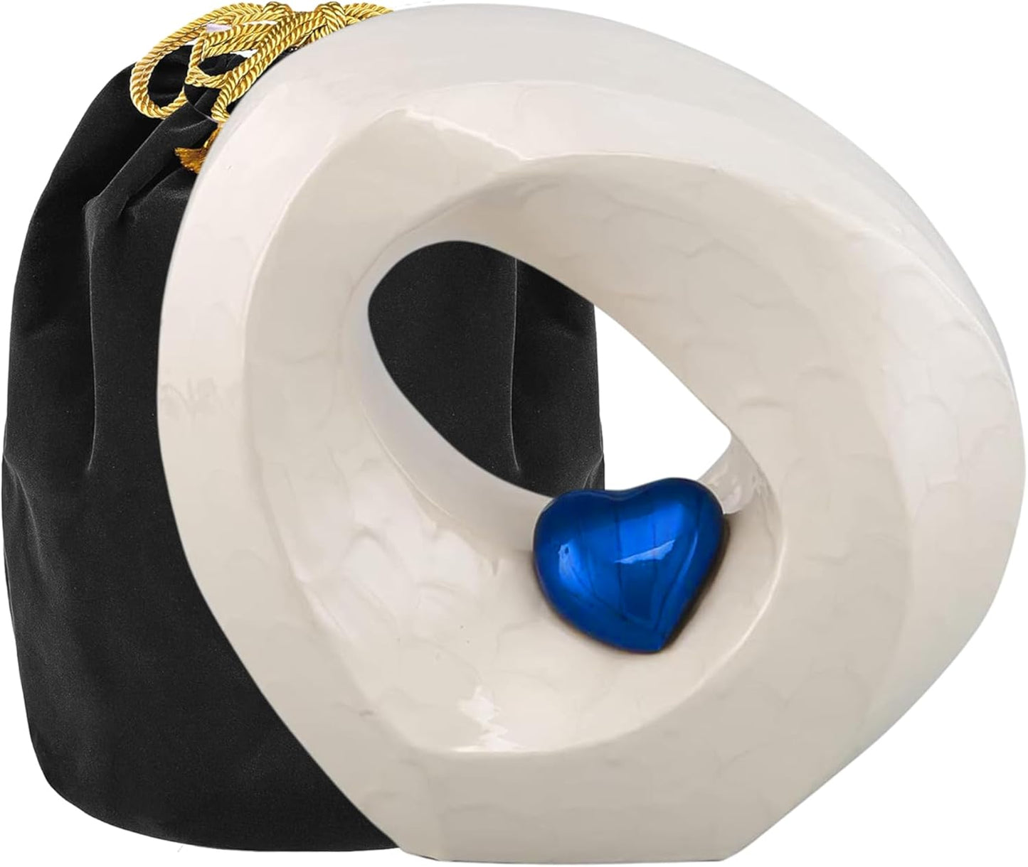 Passage of Heaven Adult Cremation Urns for Human Ashes - Decorative Urns,Urns for Human Ashes Female & Male,Urns for Ashes Men & Women,Funeral Urn (Adult Non-Customize, White Gold)