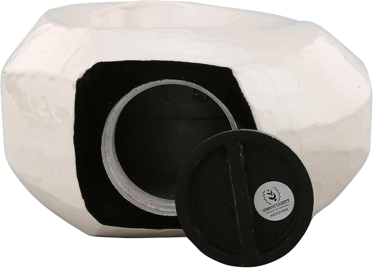 Passage of Heaven Adult Cremation Urns for Human Ashes - Decorative Urns,Urns for Human Ashes Female & Male,Urns for Ashes Men & Women,Funeral Urn (Adult Non-Customize, White Gold)