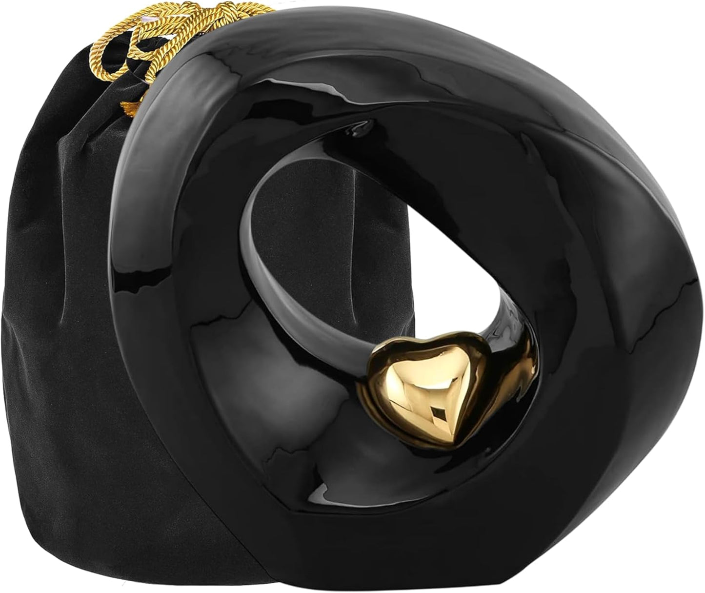 Passage of Heaven Adult Cremation Urns for Human Ashes - Decorative Urns,Urns for Human Ashes Female & Male,Urns for Ashes Men & Women,Funeral Urn (Adult Non-Customize, White Gold)
