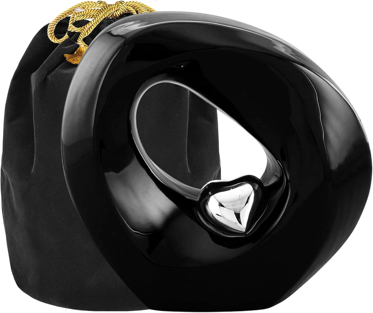 Passage of Heaven Adult Cremation Urns for Human Ashes - Decorative Urns,Urns for Human Ashes Female & Male,Urns for Ashes Men & Women,Funeral Urn (Adult Non-Customize, White Gold)