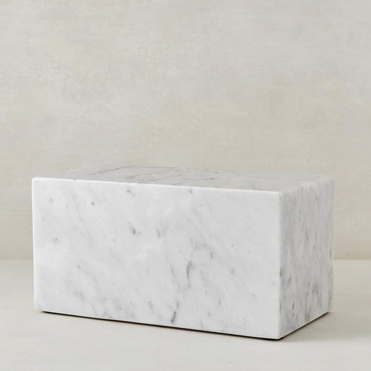 AspenStudio Carrara Marble Real Urn Genuine Marble Urn for Human Adult Cremation Ashes Decorative urn
